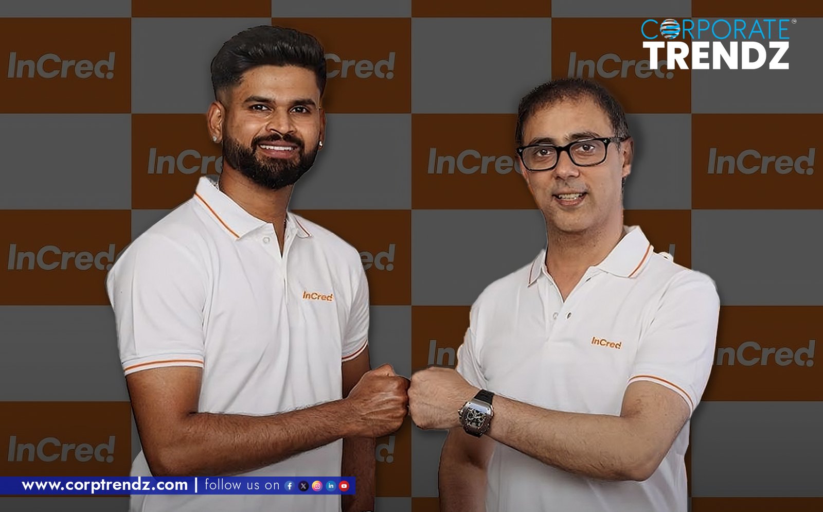 Shreyas Iyer becomes new brand ambassador of InCred Group